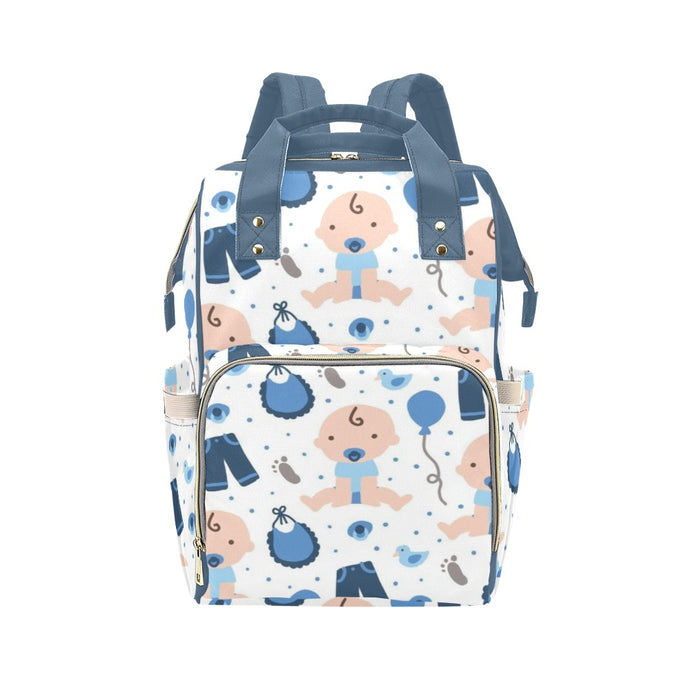 Blue Diaper Backpack/Diaper Bag
